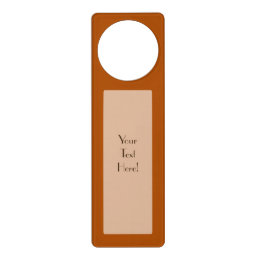 Sienna brown color decor ready to customize door hanger