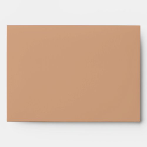Sienna brown color decor ready to customize envelope