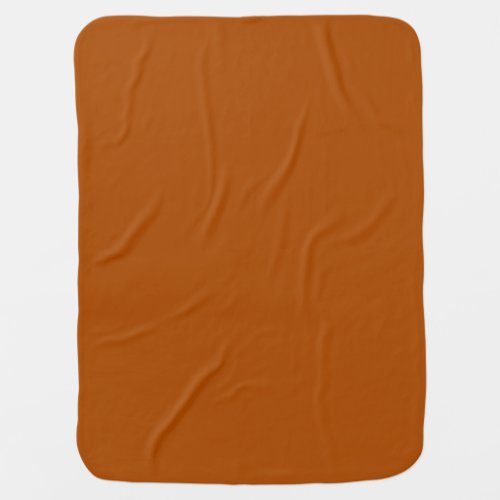 Sienna brown color decor ready to customize stroller blanket