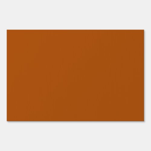 Sienna brown color decor ready to customize yard sign