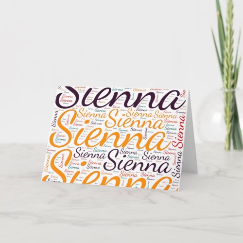 Sienna Card