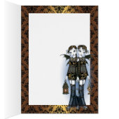 "Sienna & Celeste" Dragon Twin Fairies Art Card (Inside (Right))