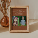 SIENNA Childhood Photos Table Number Card 5x7<br><div class="desc">The Sienna Collection perfectly captures the essence of a bohemian, rustic, western or desert celebration. The collection features a modern script font that lends a touch of elegance and sophistication to the warm terracotta hues used throughout the collection. This collection is perfect for anyone who wants to convey a sense...</div>