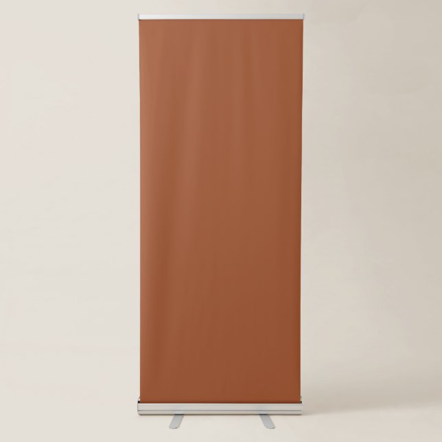 Sienna color  retractable banner (Front)