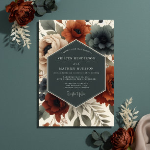 Sienna Ethereal Bloom Wedding Invitation