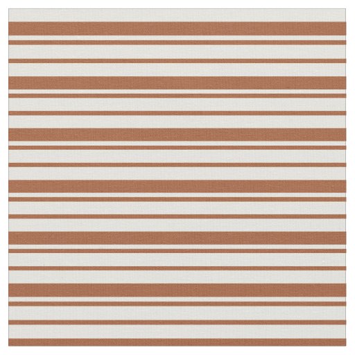 Sienna & Light Yellow Lined/Striped Pattern Fabric