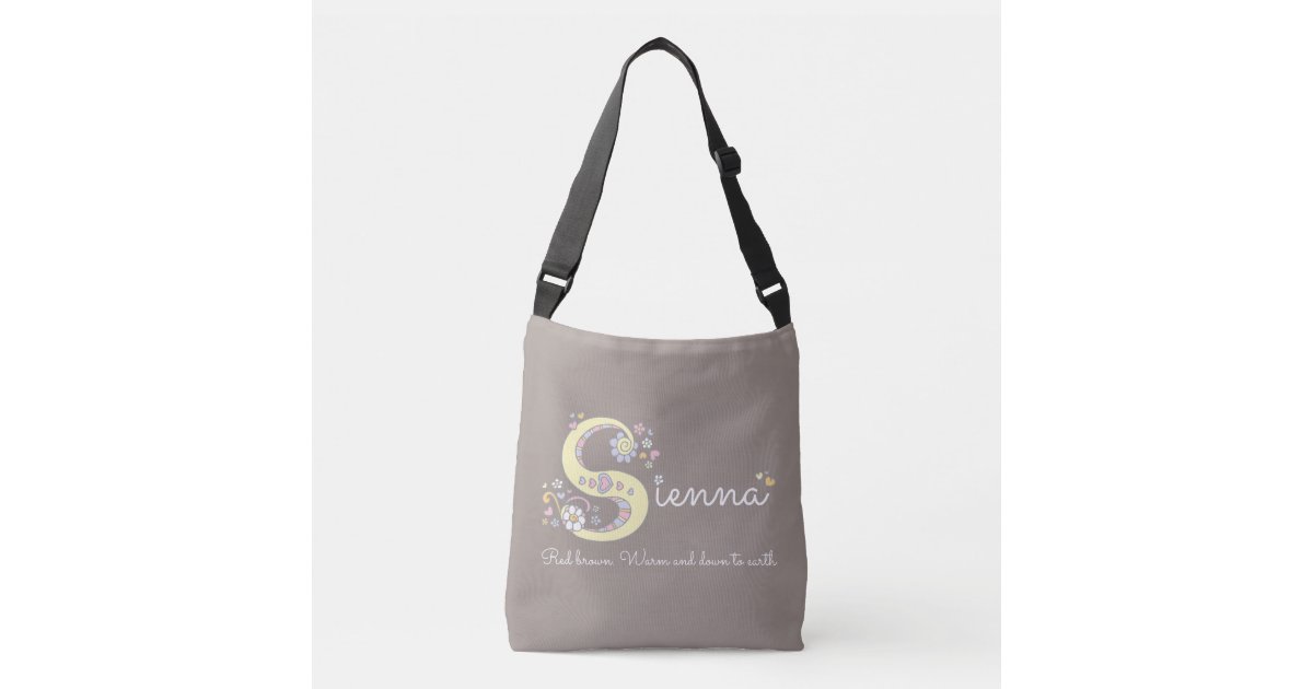 Sienna Name And Meaning Monogram Bag Zazzle Com