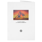 Sienna Sails at Sunset Cards (Back)