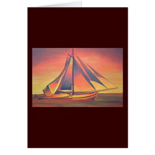 Sienna Sails at Sunset Cards (Front)