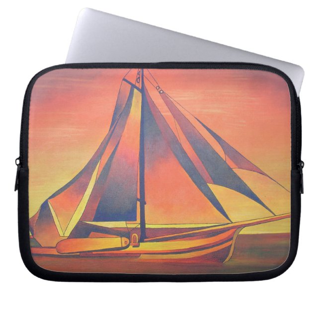 Sienna Sails at Sunset Laptop Sleeve (Front)