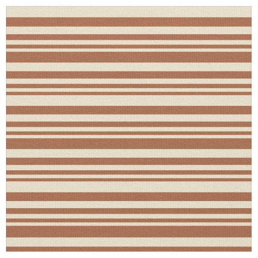 Sienna & Tan Colored Lines Pattern Fabric