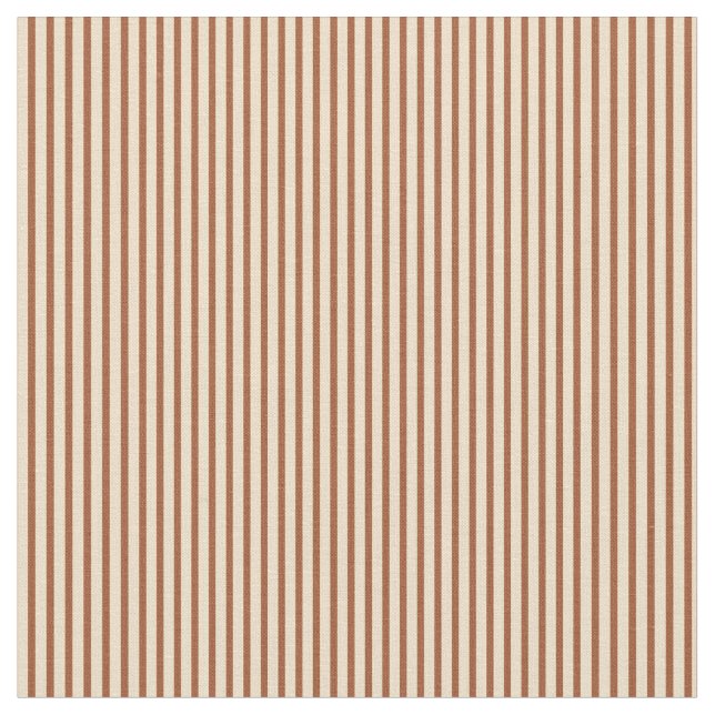 Sienna & Tan Colored Stripes Pattern Fabric (Close Up)