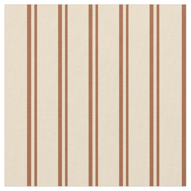 Sienna & Tan Lines Pattern Fabric (Close Up)