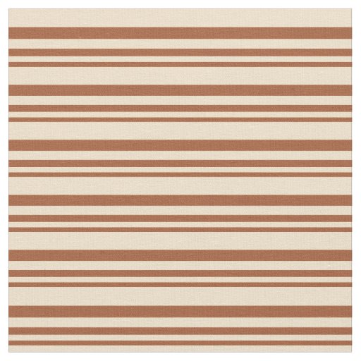Sienna & Tan Stripes/Lines Pattern Fabric