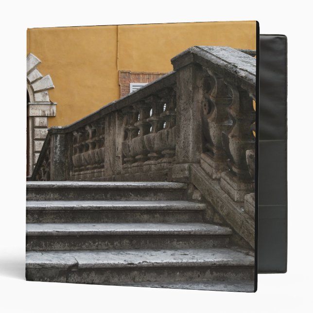 Sienna, Tuscany, Italy - Low angle view of Binder (Front/Inside)