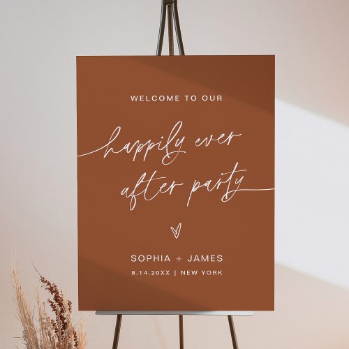 SIENNA Wedding Welcome Sign Happily Ever After
