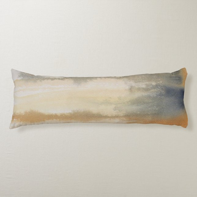 Sienna Wilds Watercolor Abstract Body Pillow (Front)