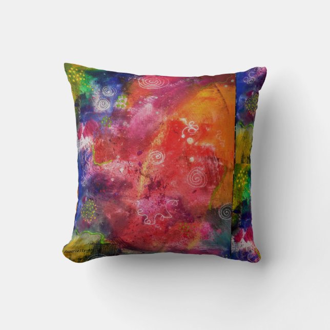 Sierkussen "Happy-Art" Boudrielly Throw Pillow (Front)