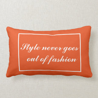 Sierkussen with text lumbar pillow