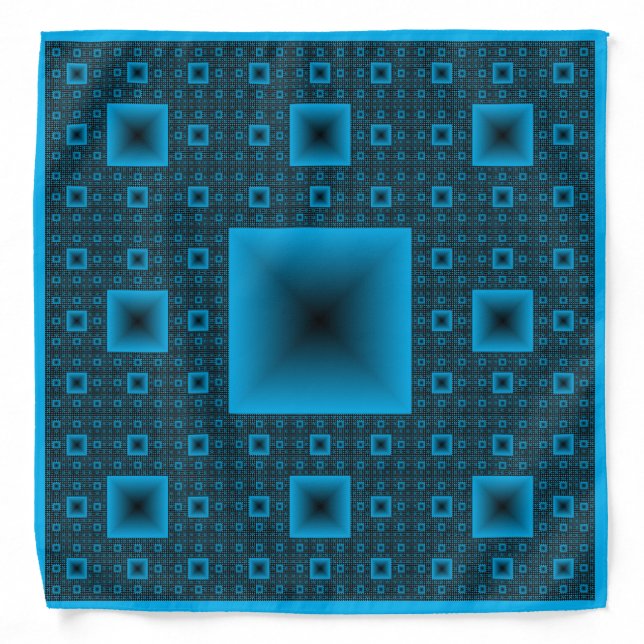 Sierpiński Carpet fractal Bandana (Front)