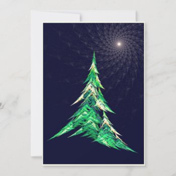 “sierpinski Tetrahedron Evergreen” Flat Card by nharveyart at Zazzle