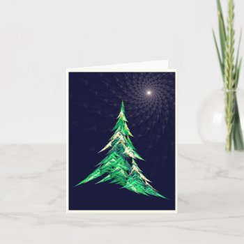 “sierpinski Tetrahedron Evergreen” Holiday Card by nharveyart at Zazzle