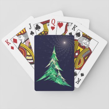 “sierpinski Tetrahedron Evergreen" Playing Cards by nharveyart at Zazzle