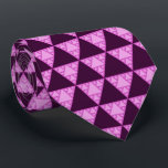 Sierpinski Triangle as a Pink Triangle LGBTQ  Neck Tie<br><div class="desc">The Sierpiński triangle (sometimes spelled Sierpinski) is a fractal attractive fixed set with the overall shape of an equilateral triangle, subdivided recursively into smaller equilateral triangles. It is named after the Polish mathematician Wacław Sierpiński, but appeared as a decorative pattern many centuries before the work of Sierpiński. A pink triangle...</div>