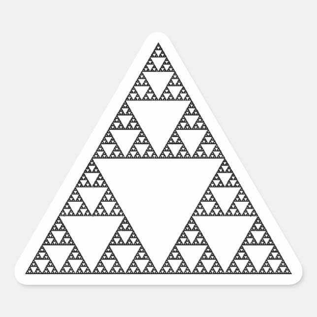 Sierpinski Triangle Sticker (Front)