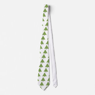 Sierpinski Triangle Tree Neck Tie