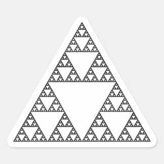 Sierpinski Triangle Triangle Sticker
