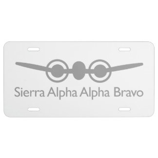 Sierra Alpha Alpha Bravo - SAAB License Plate