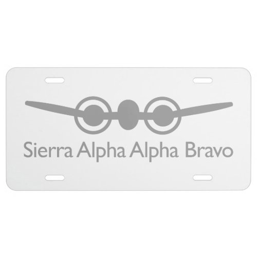 Sierra Alpha Alpha Bravo _ SAAB License Plate