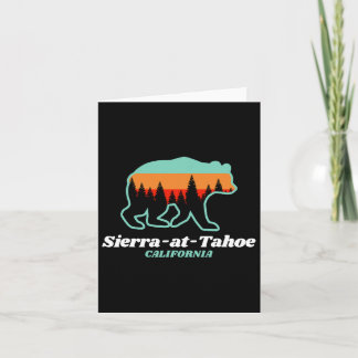 Sierra-at-tahoe Skiing Snowboarding California Bea Card