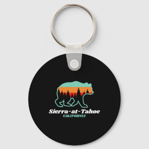 Sierra-at-tahoe Skiing Snowboarding California Bea Keychain