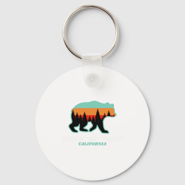 Sierra-at-tahoe Skiing Snowboarding California Bea Keychain (Front)