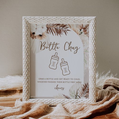 SIERRA Bohemian Bottle Baby Shower Game Poster