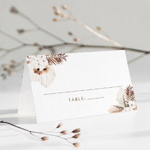 SIERRA Bohemian Dried Foliage Place Card