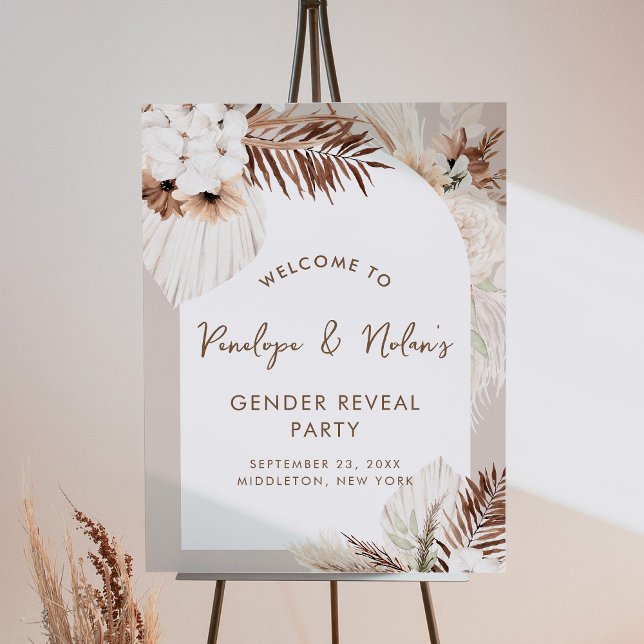 SIERRA Bohemian Gender Reveal Welcome Foam Board (Creator Uploaded)