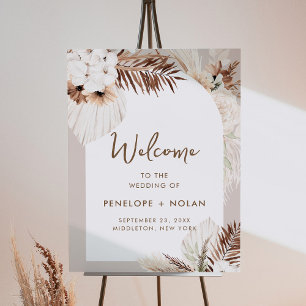 SIERRA Bohemian Wedding Welcome Foam Board Sign