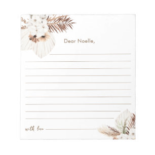 SIERRA Boho Time Capsule Baby Shower Notepad