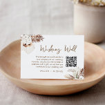 SIERRA Boho Wishing Well, Honeymoon Fund QR Card<br><div class="desc">Incorporating a bohemian-inspired style, the Sierra Collection brings together a harmonious blend of organic elements and neutral tones. The dried pampas and foliage serve as the focal point, with their graceful and feathery plumes evoking a sense of wanderlust and adventure. These timeless treasures create a visually striking display, capturing the...</div>