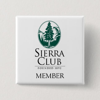 Sierra Club, MEMBER, MEMBER Pinback Button
