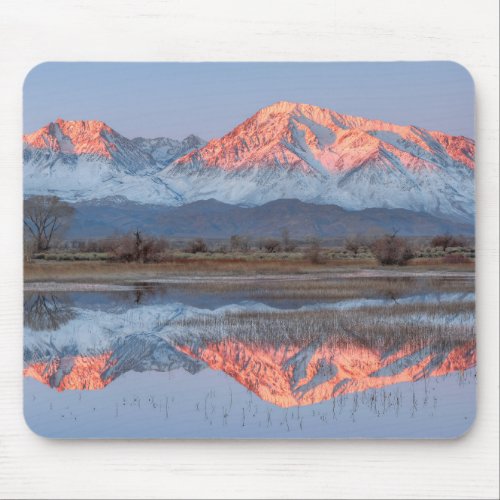 Sierra Crest reflects in Farmers Pond Mouse Pad