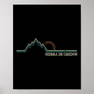 Sierra De Gredos Spain Retro Climbing, Skiing Hiki Poster
