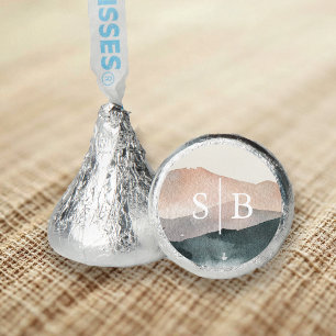Sierra Dusk Desert Mountain Sunset Wedding Hershey®'s Kisses®