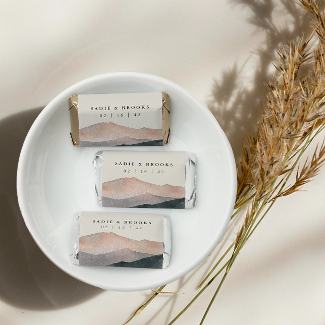 Sierra Dusk | Desert Mountain Sunset Wedding Hershey's Miniatures (Creator Uploaded)