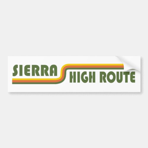 Sierra High Route California Bumper Sticker