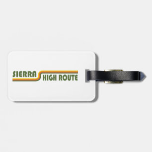 Sierra High Route California Luggage Tag