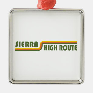 Sierra High Route California Metal Ornament